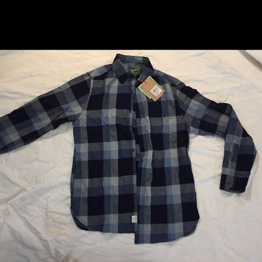 Woolrich Button up Plaid cotton LS